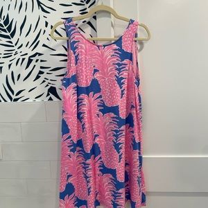 Lilly Pulitzer Kristen Swing Dress Size Medium Blue Heaven Little Flamenco